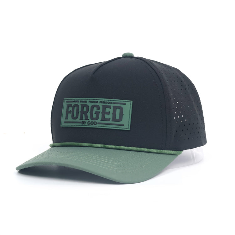 FORGED Performance Rope Hat/ Black & Green