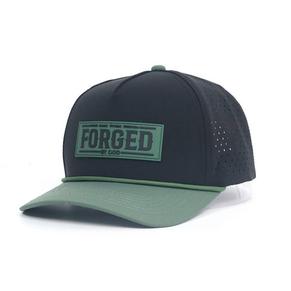 FORGED Performance Rope Hat/ Black & Green