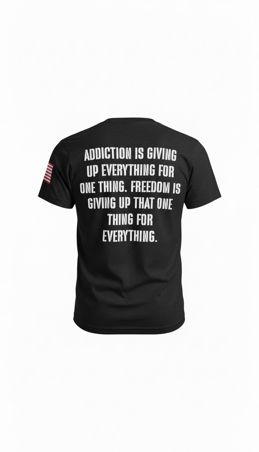 Freedom Over Addiction Performance Tee | Forged by God