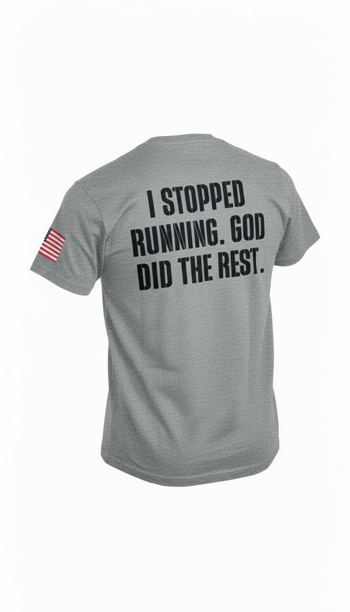 I Stopped Running Performance Tee | Forged by God