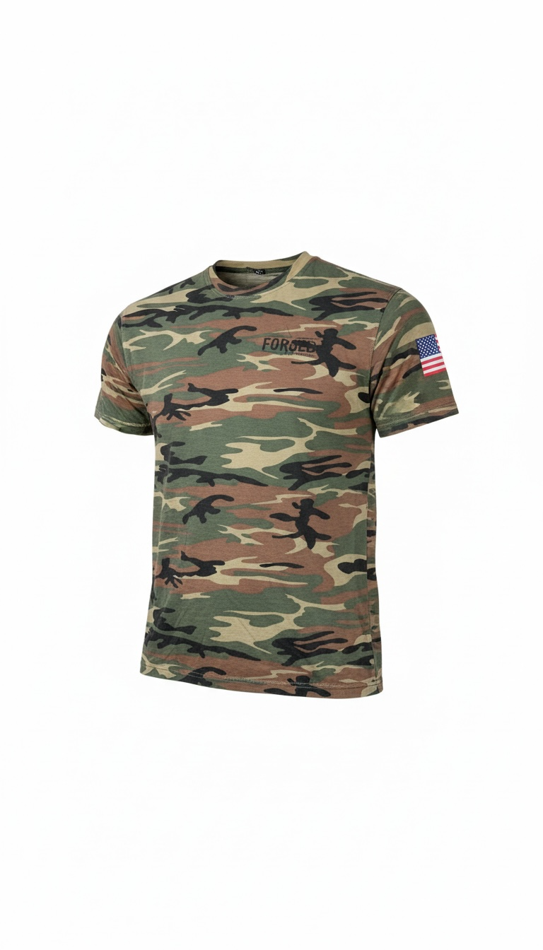 I Love God & Jiu Jitsu Camo Performance Tee | Forged by God