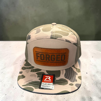 Forged By God Gray Camo Trucker Hat
