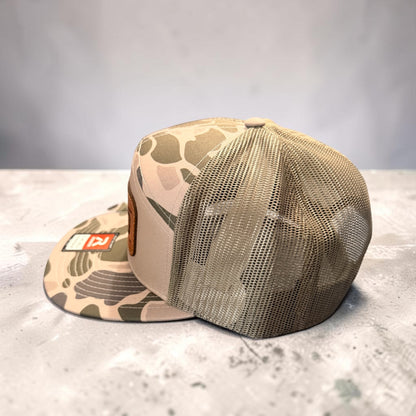 Forged By God Gray Camo Trucker Hat