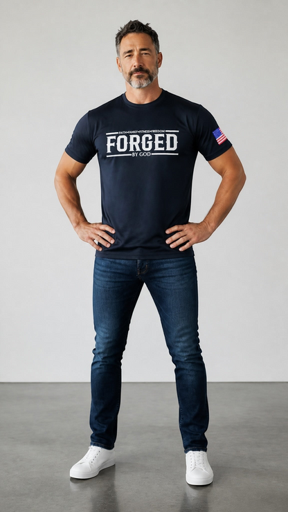 Forged By God Let's Pray About It Graphic T-Shirt